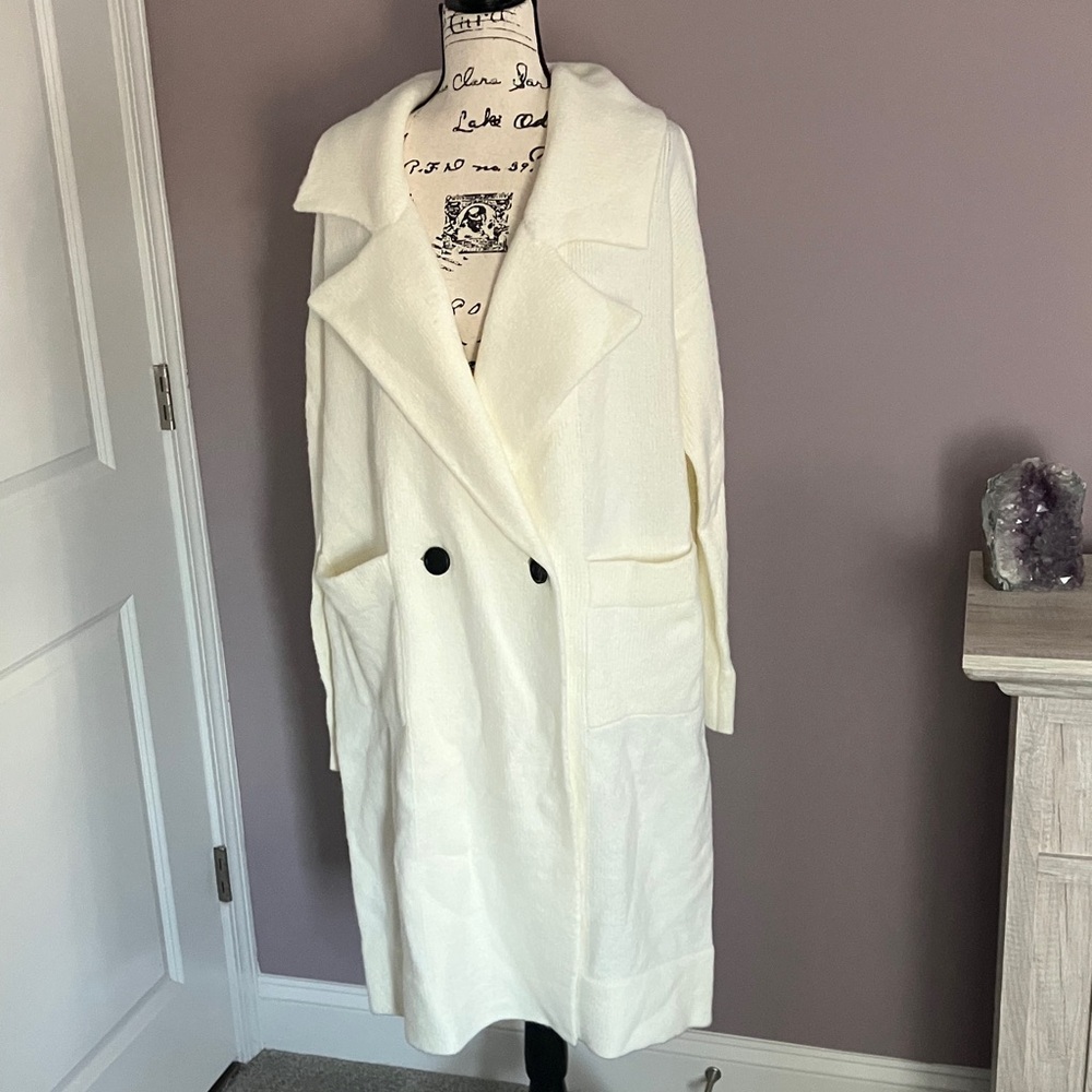 Show Me Your Mumu Melrose Sweater Jacket - Size M in Creme Knit